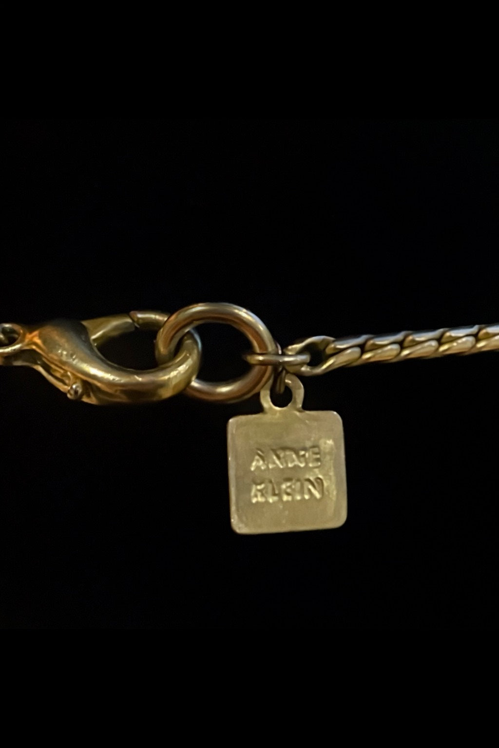 Vintage Anne Klein Pearl Drop Opera Necklace