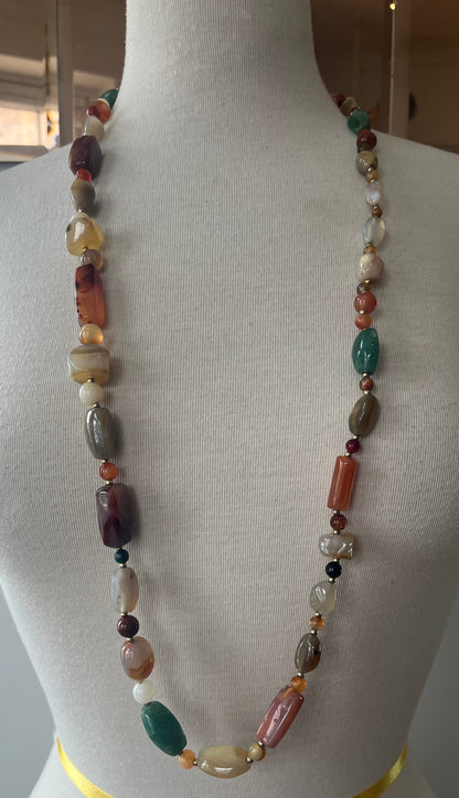 Boho Natural Stone Necklace
