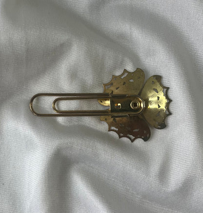 Vintage Gold Tone Victorian Revival Style Scarf Clip