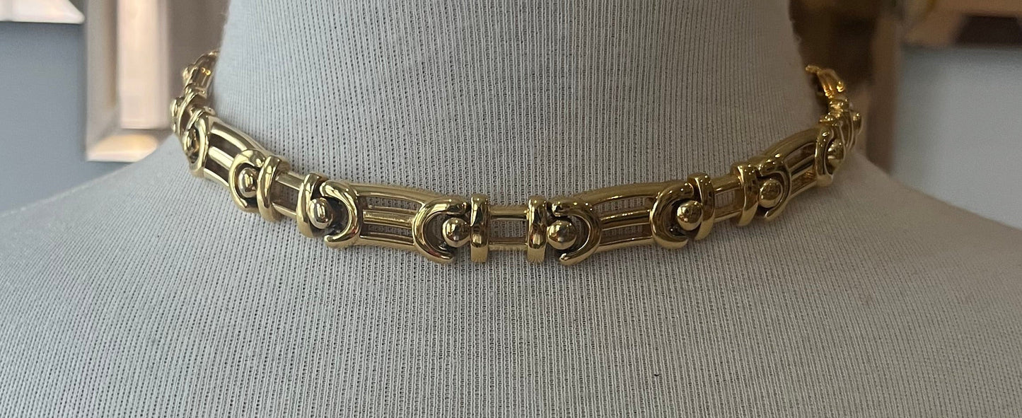 Vintage Nina Ricci Gold-Tone Statement Necklace