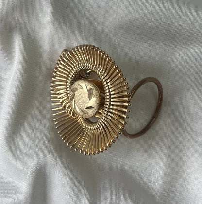 Vintage Gold Sunburst Scarf/Sweater Clip, Western Germany