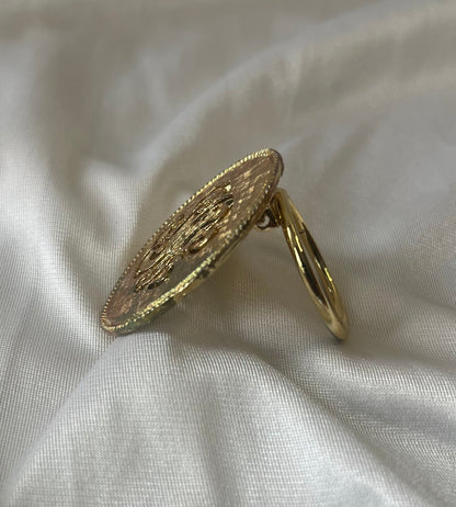 Vintage Gold-Tone Filigree Sweater/Scarf Clip