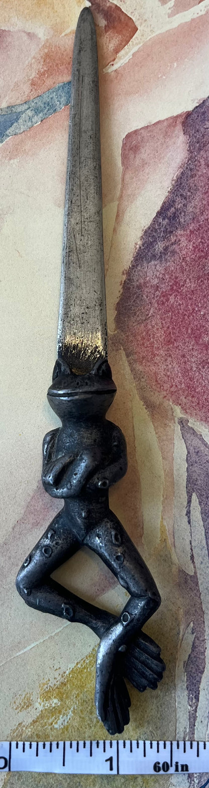 Antique 1878 Metzki Figural Letter Opener