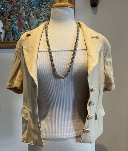 Vintage Mondi Linen Blend Blazer- West Germany