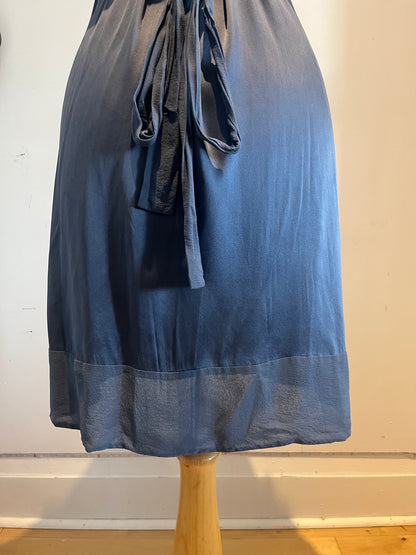 BCBG Max Azria Black Silk Wrap Dress