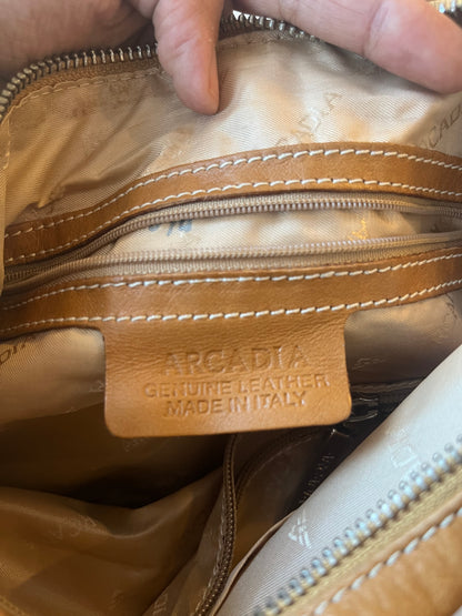 Arcadia Genuine Leather Shoulder Bag Made in Italy
