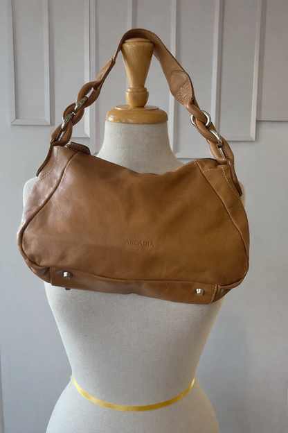 Arcadia Genuine Leather Shoulder Bag Made in Italy