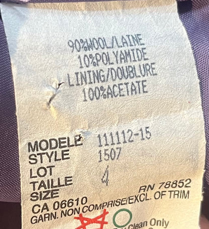 Raffinati Le Collezioni Wool Blend Blazer Size 4