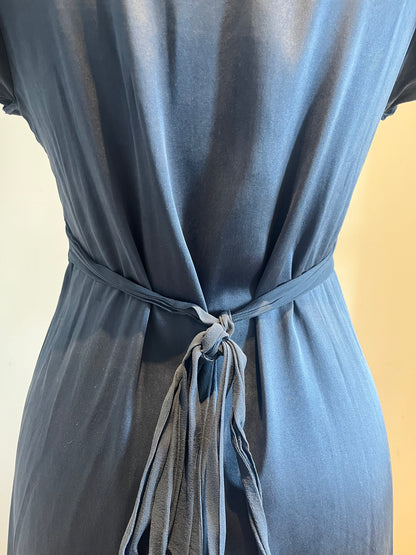 BCBG Max Azria Black Silk Wrap Dress