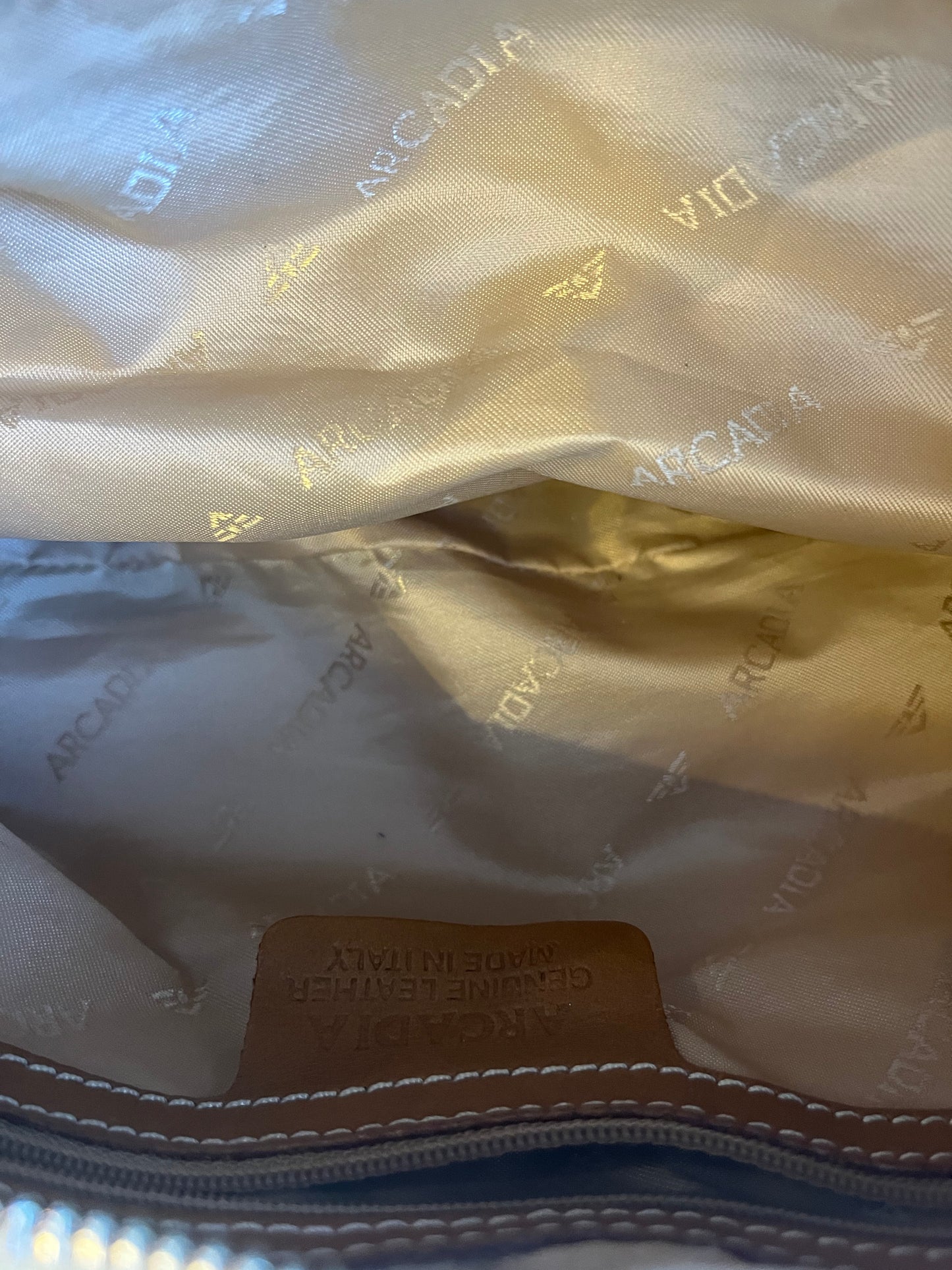 Arcadia Genuine Leather Shoulder Bag Made in Italy