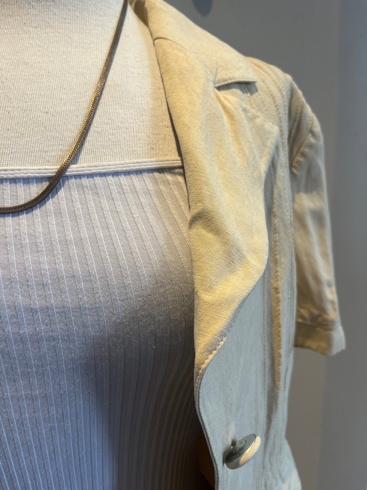 Vintage Mondi Linen Blend Blazer- West Germany