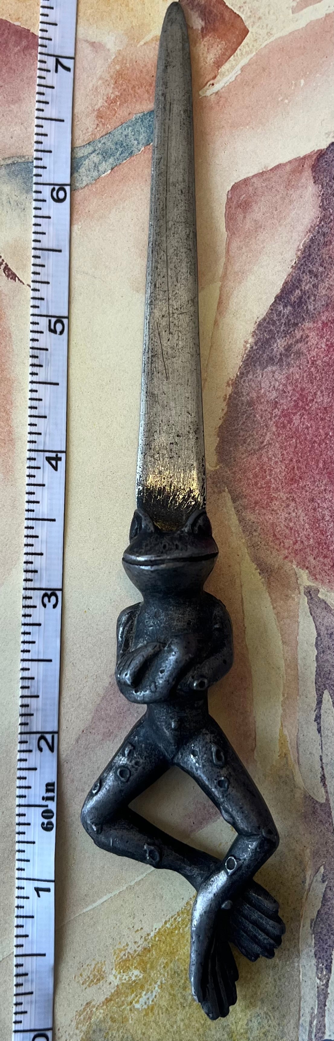 Antique 1878 Metzki Figural Letter Opener
