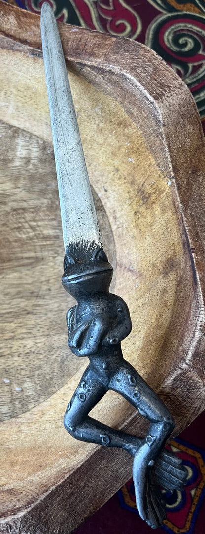 Antique 1878 Metzki Figural Letter Opener