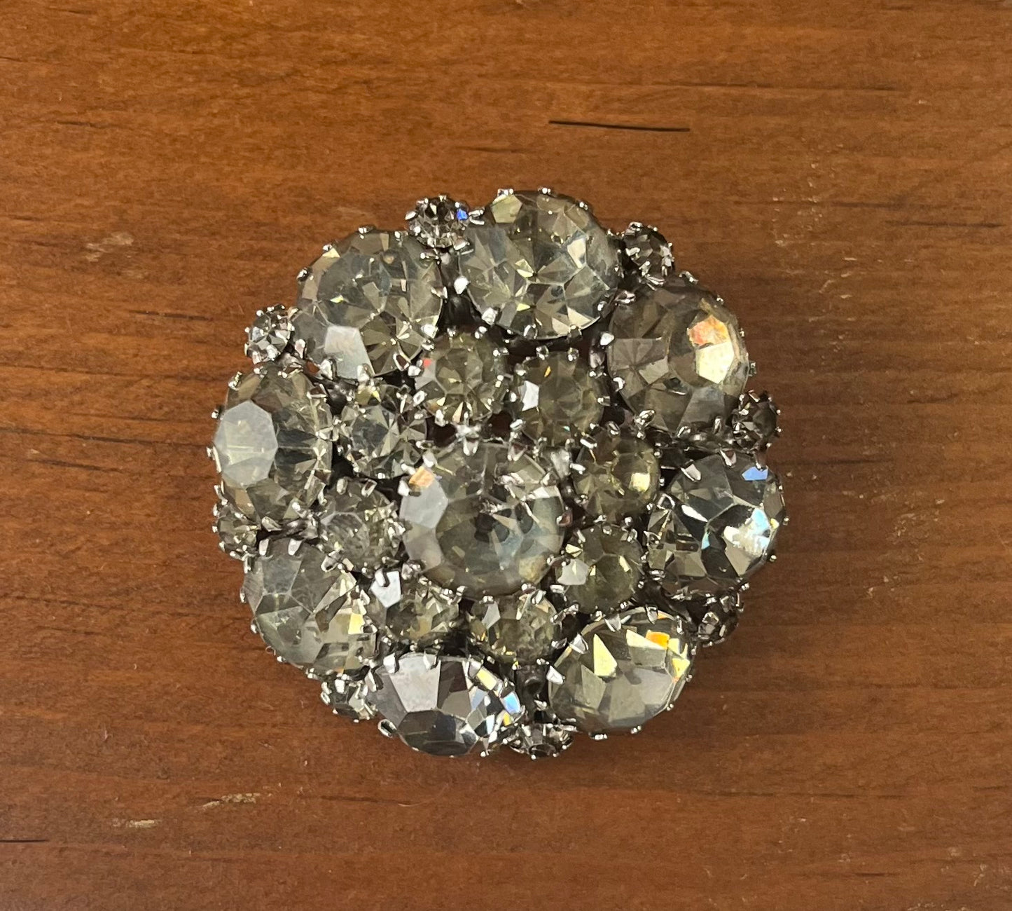 Mid-Century Weiss Rhinestone Brooch