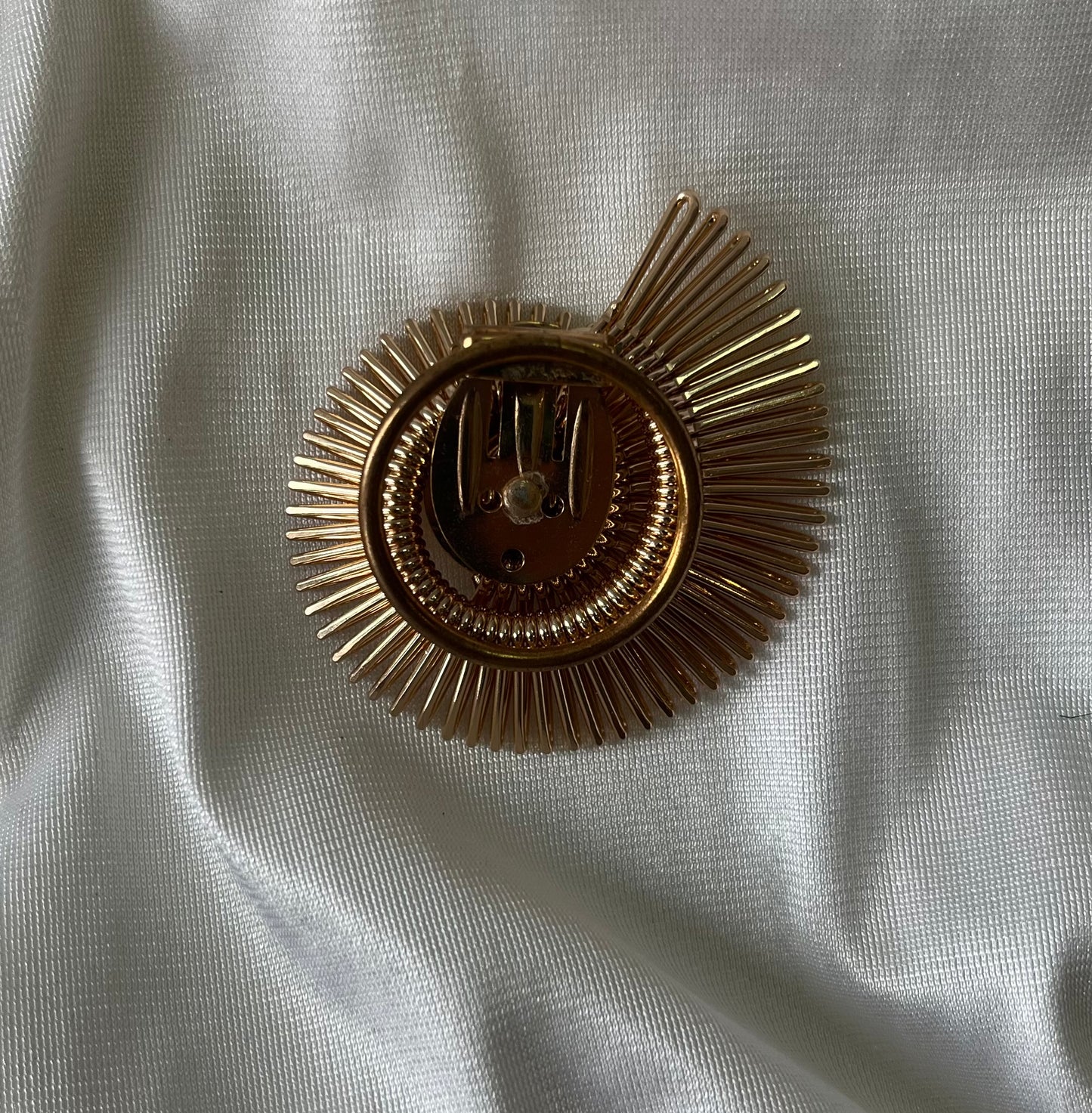 Vintage Gold Sunburst Scarf Clip, Western Germany