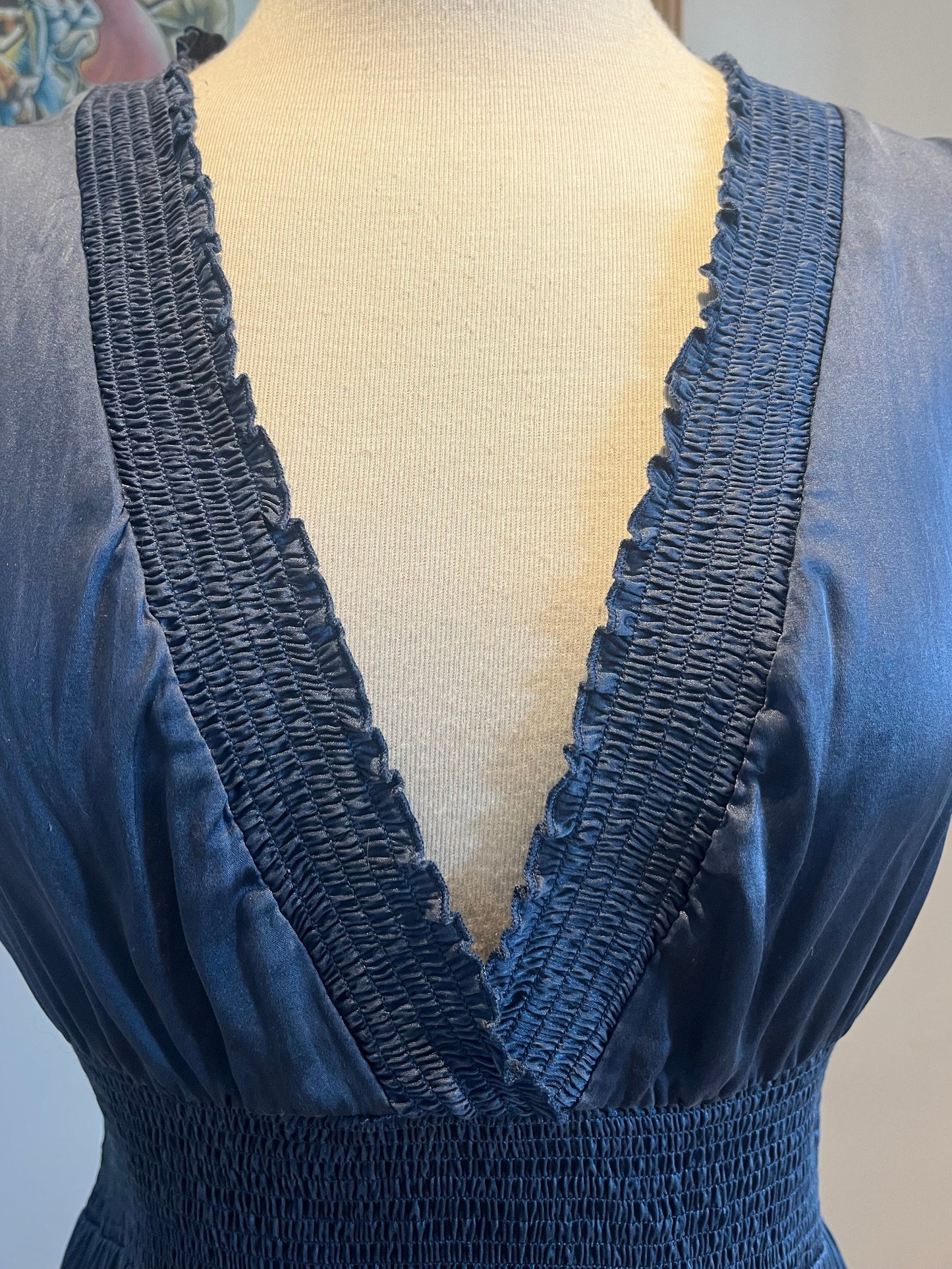 BCBG Max Azria Black Silk Wrap Dress