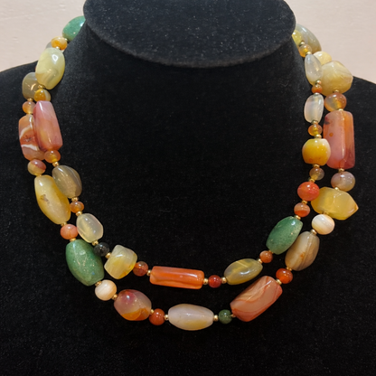 Boho Natural Stone Necklace