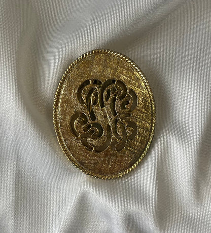 Vintage Gold-Tone Filigree Sweater/Scarf Clip