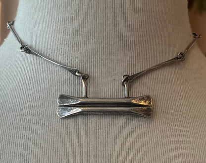 Vintage Nina Ricci Silver Tone Necklace