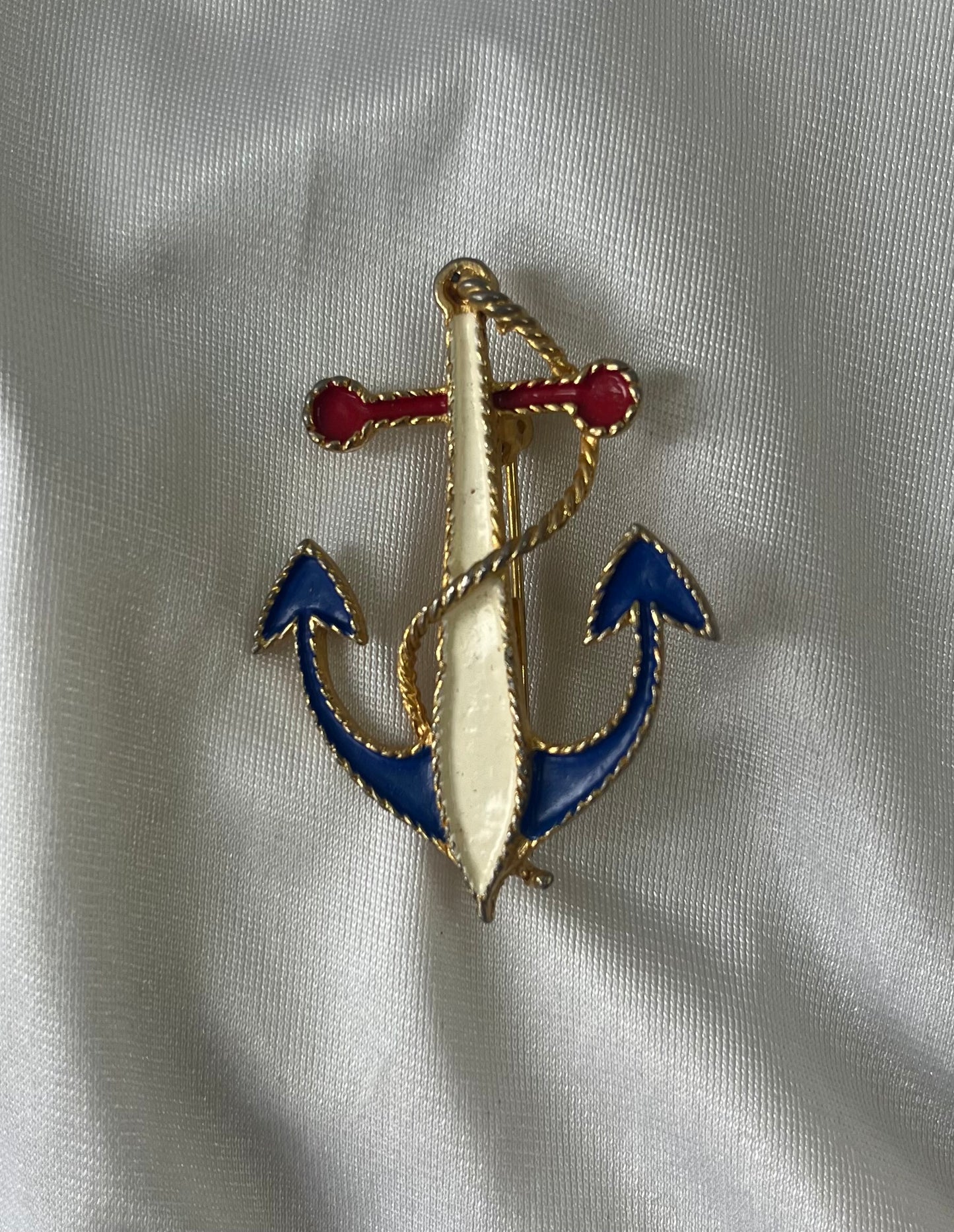 Vintage JJ (Jonette Jewelry) Anchor Brooch