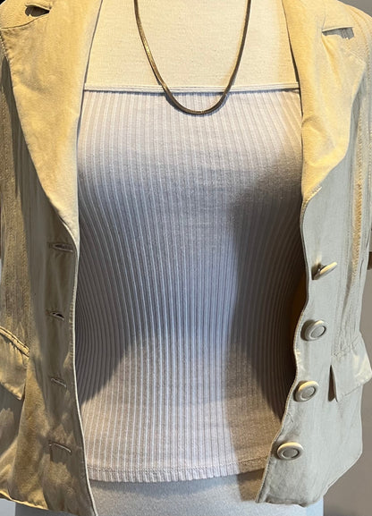 Vintage Mondi Linen Blend Blazer- West Germany