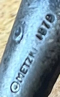 Antique 1878 Metzki Figural Letter Opener