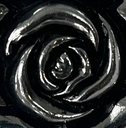 Vintage Silver-Tone Rose Sweater / Scarf Clip