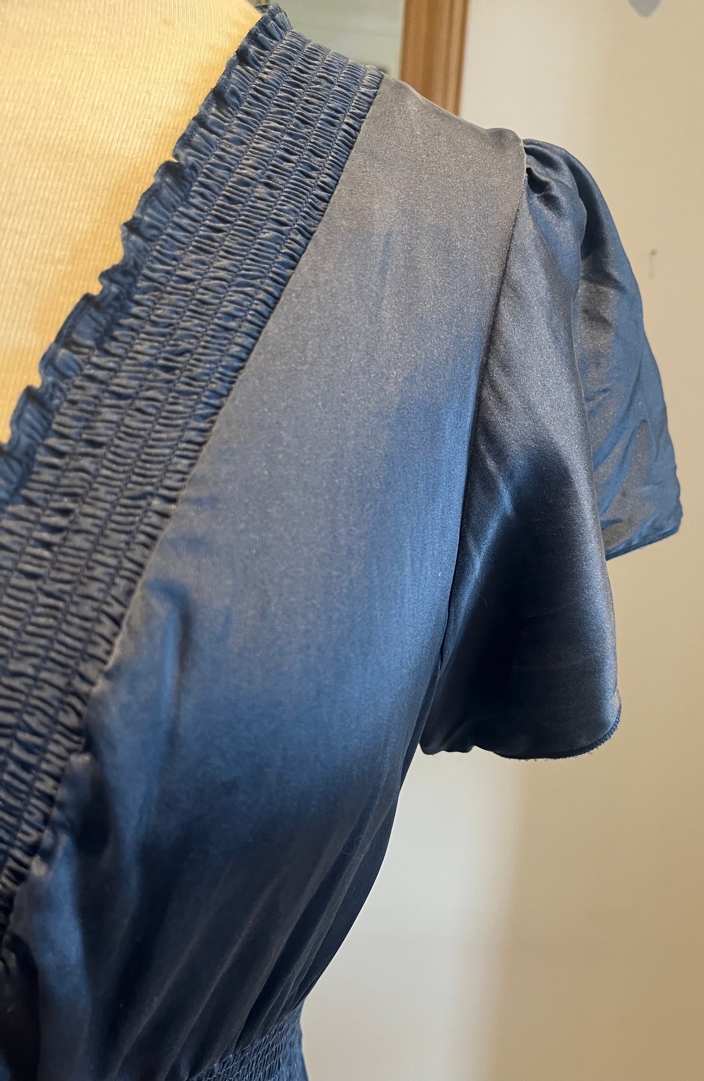 BCBG Max Azria Black Silk Wrap Dress