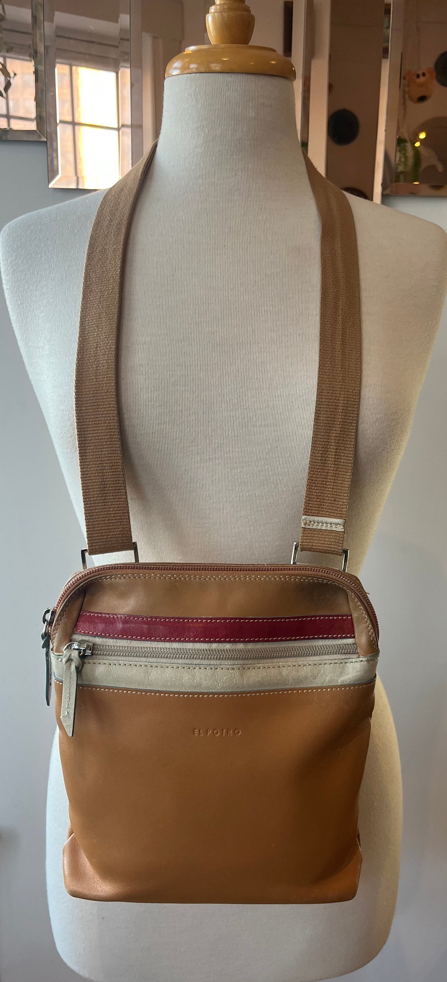 EL POTRO Leather Crossbody Bag Made in Spain