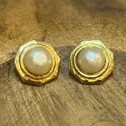 Vintage Chanel Pearl Clip-On Earrings