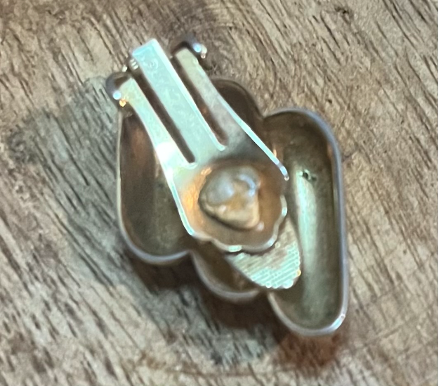 Vintage Christian Dior Gold-Tone Clip-On Earrings