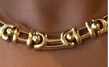 Vintage Nina Ricci Gold-Tone Statement Necklace