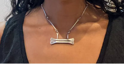 Vintage Nina Ricci Silver Tone Necklace