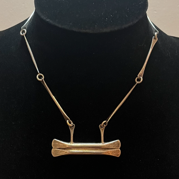 Vintage Nina Ricci Silver Tone Necklace