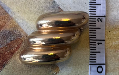 Vintage Christian Dior Gold-Tone Clip-On Earrings