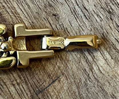 Vintage Nina Ricci Gold-Tone Statement Necklace