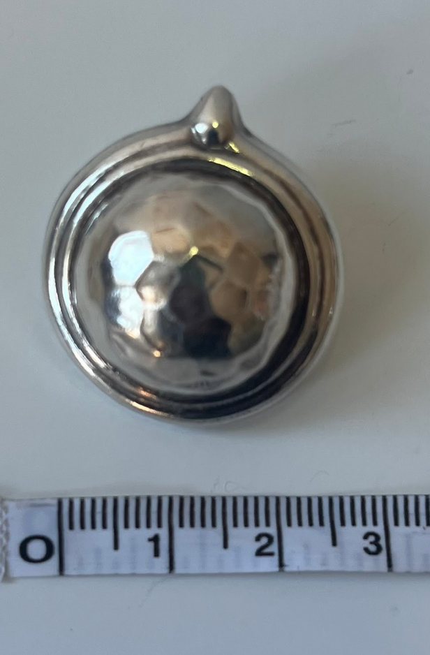 Vintage Solid Sterling Silver Dome Clip-On Earrings