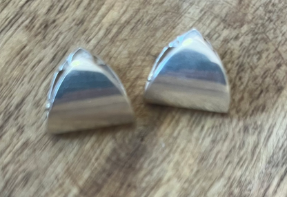 Minimalist Modernist Silver Earrings