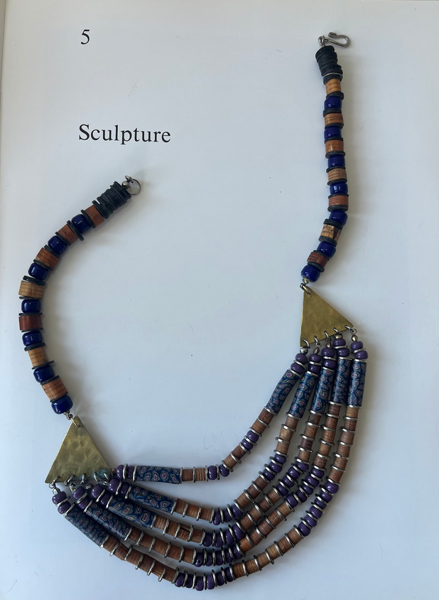 Vintage Multi Strand Beaded Statement Necklace