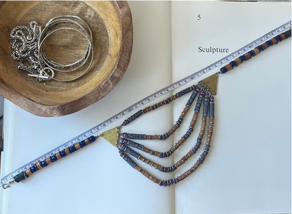 Vintage Multi Strand Beaded Statement Necklace