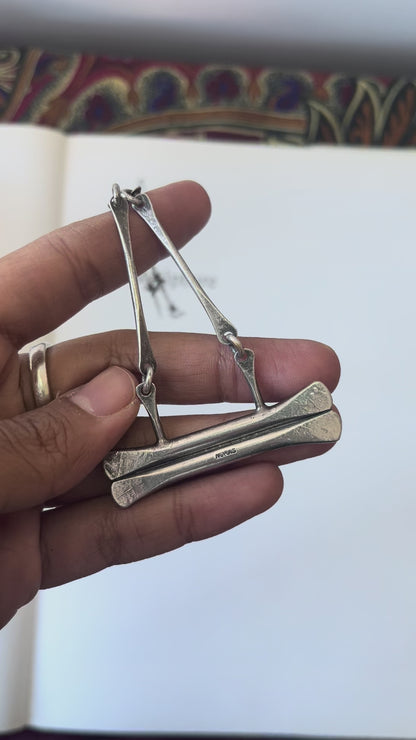 Vintage Nina Ricci Silver Tone Necklace