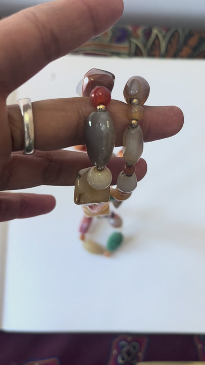 Boho Natural Stone Necklace